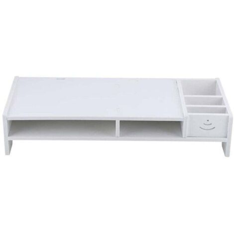 Support pour écran et ordinateur portable – structure en acier noir, hauteur réglable, design ergonomique et gain de place