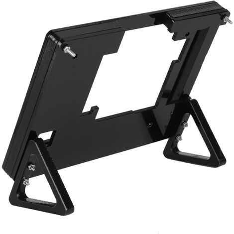 Support pour écran LCD Raspberry Pi 5 pouces en acrylique noir - Coque de protection