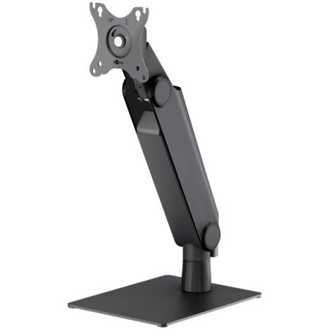 Support pour Écran sur Pied Single, noir, pour moniteurs de 17 à 32 pouces (43 - 81 cm), max. 8 kg, support de table entièrement articulé.