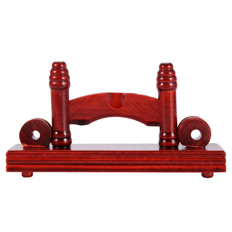 Support pour éventail décoratif chinois, présentoir pour éventail pliant en bambou, support mural (rouge mat)