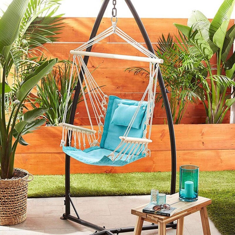 Support pour fauteuil suspendu 215cm en acier pour accrocher balancelle et chaises suspendues 205109109cm