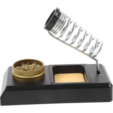 Support pour fer à souder support de soudure poste de soudure accessoires de soudure support à souder kit de nettoyage pour fer à souder nettoyant pour pointe de bobine Plastique
