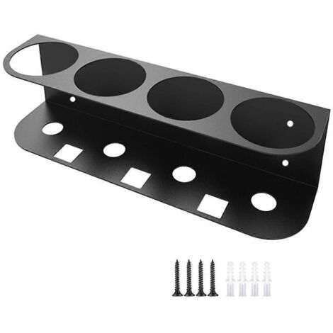 Support pour flacon pulvérisateur, fixation murale facile à installer, 4 trous (voir image)