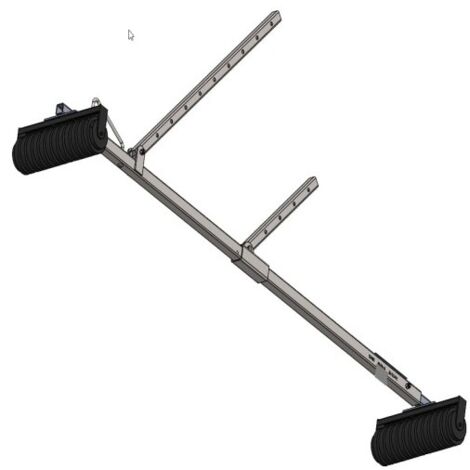 Support pour garde-corps mobile sur rampant - DIMOS - 2500 mm