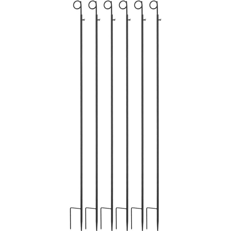 Esschert Design - Support pour guirlande et éclairages extérieurs (Lot de 6)