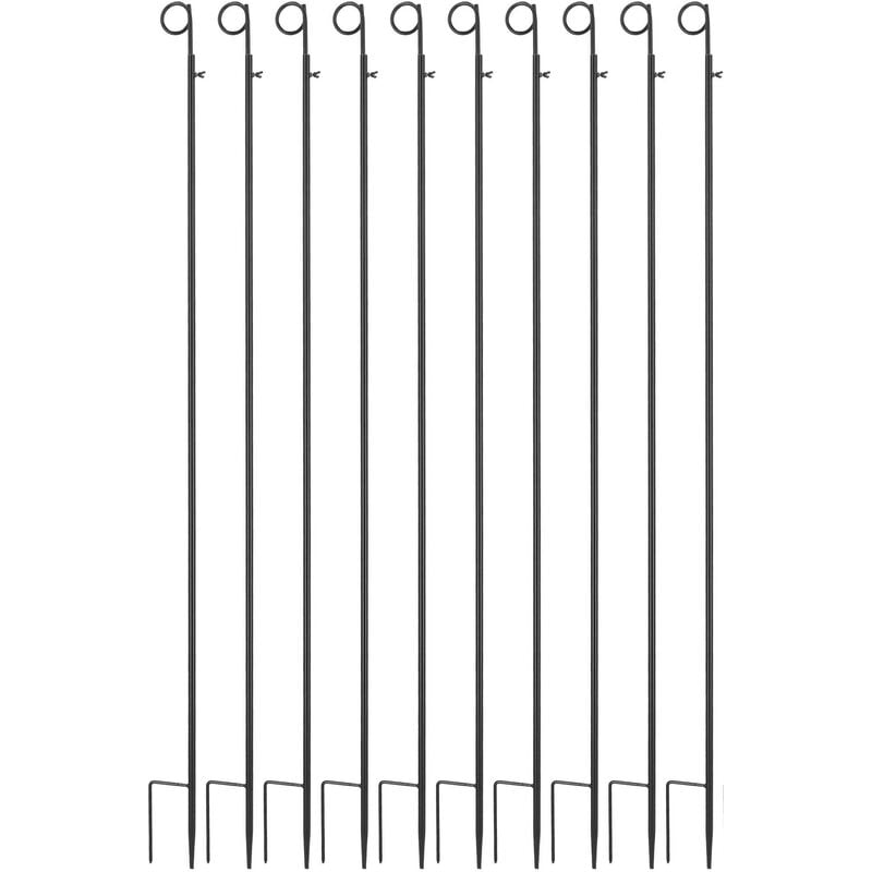 Esschert Design - Support pour guirlande et éclairages extérieurs (Lot de 10)