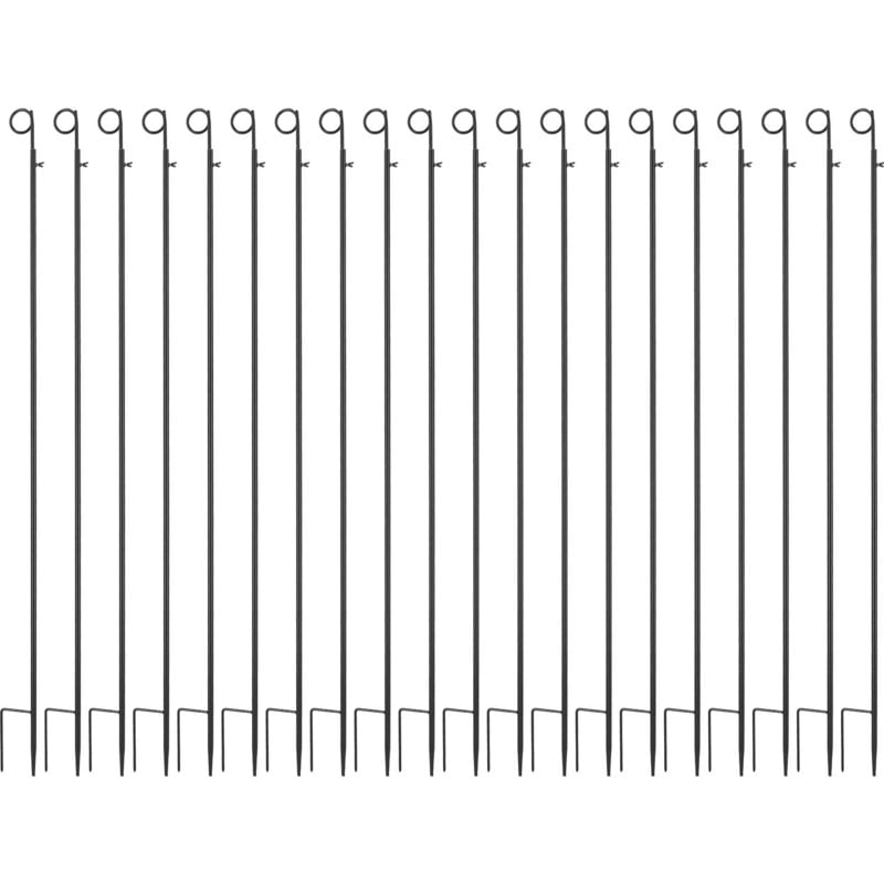 Esschert Design - Support pour guirlande et éclairages extérieurs (Lot de 20)