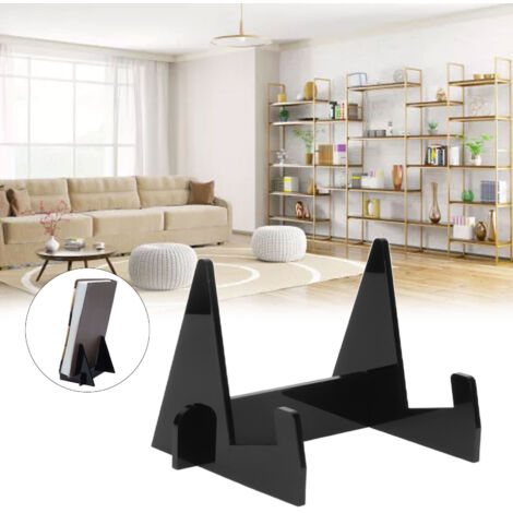 [Support pour livres] Acrylic Bookcase Transparent 3 Pièces avec Détachable et Stable, Support de Livres Inclinable pour Bureau Cuisine Salon
