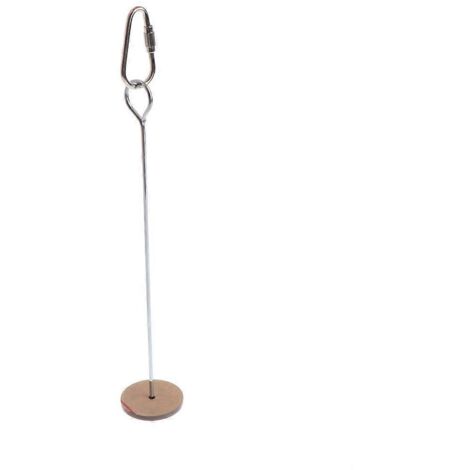 Support pour mangeoires d'oiseaux en acier inoxydable, brochette à fruits avec crochet de suspension en métal
