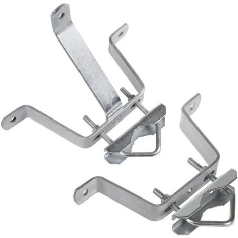 Support pour mât d'antenne - MACLEAN - MCTV-555 - Acier galvanisé - 100 mm - 65 mm de diamètre