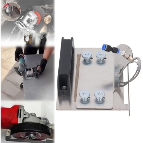 Support pour meuleuse d'angle pour carrelage, chanfrein à 45°, en acier inoxydable, réglable, pour la découpe de céramique et de pierre.