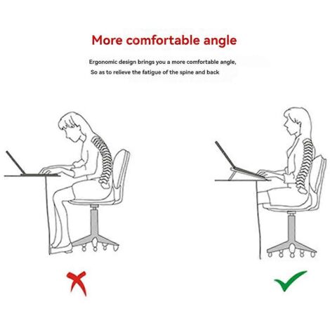 Support pour ordinateur portable réglable en aluminium, support de bureau pliable, argent
