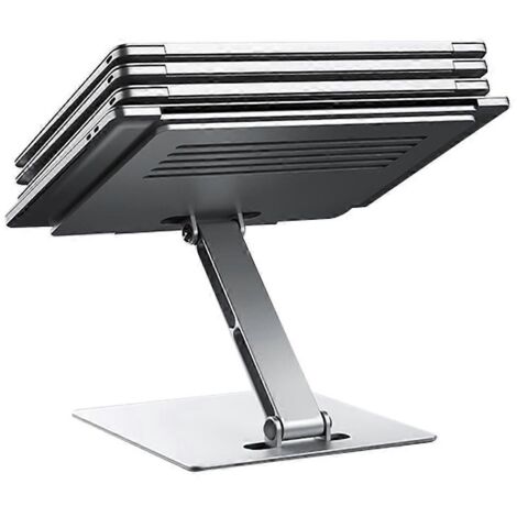 Support pour ordinateur portable réglable en hauteur, ergonomique et stable, avec dissipation de la chaleur