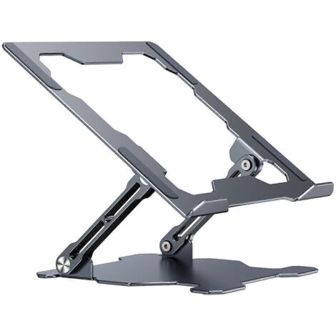 Support pour ordinateur portable réglable en hauteur, plateforme ergonomique en aluminium pour ordinateur portable