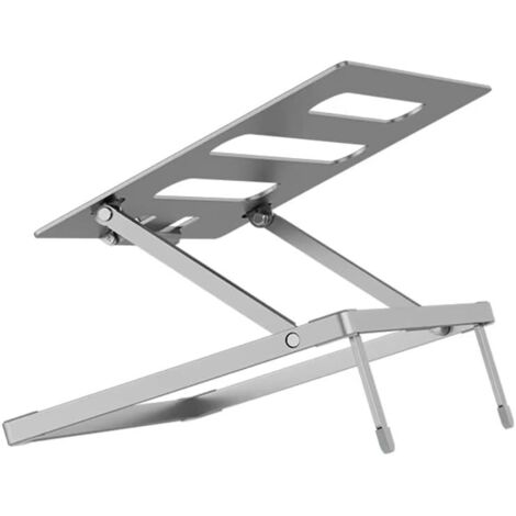 Support pour Ordinateur Portable Réglable et Pliable en Aluminium de Haute Qualité, Adapté Aux Ordinateurs Portables Jusqu'à 17,3 Pouces
