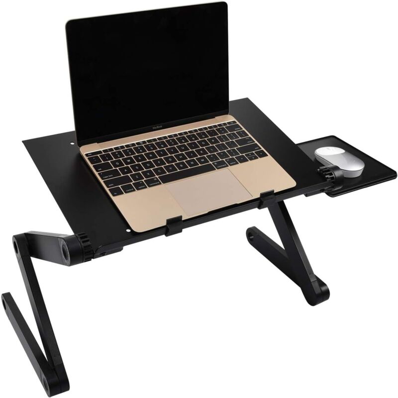 Fuhuida Trading - Support Ordinateur Portable Table de Lit Pliable Support pc Portable Lit Plateau Support de Lecture Inclinable pour Canapé, Livre,