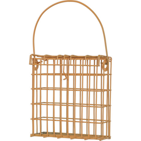 Support pour pain de graisse en métal Miel marron  pour oiseaux - zolux