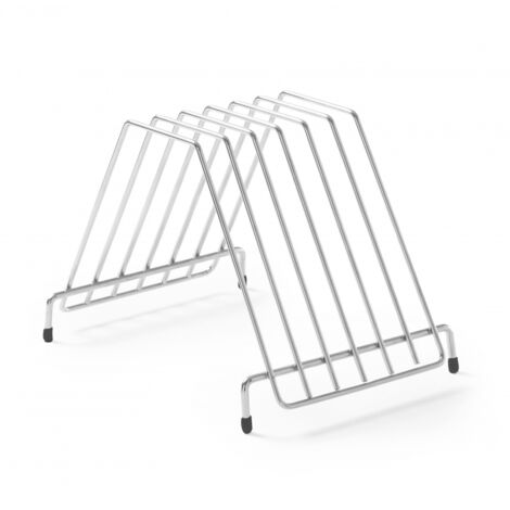 Support pour planches à découper en acier inoxydable - 6 planches - Hendi 826201