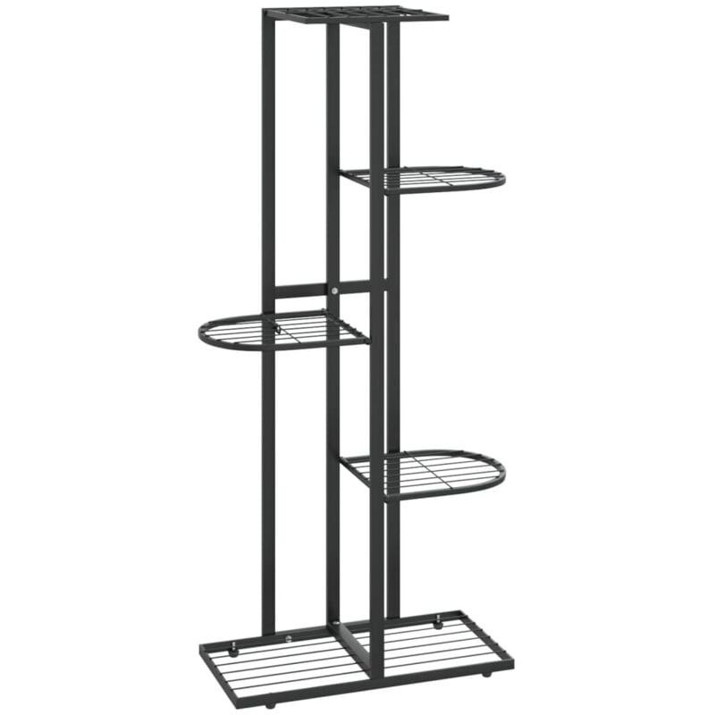 Vidaxl - Support pour plantes 5 niveaux 43x22x98 cm Noir Métal