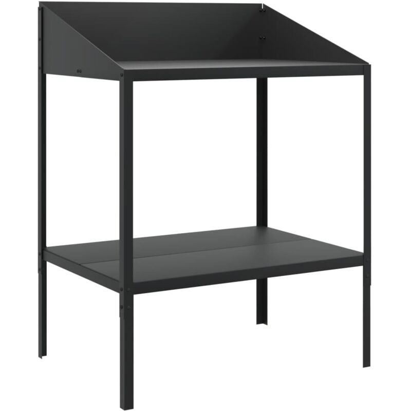 Support pour plantes anthracite 75,5x54,5x100cm acier galvanisé - Vidaxl
