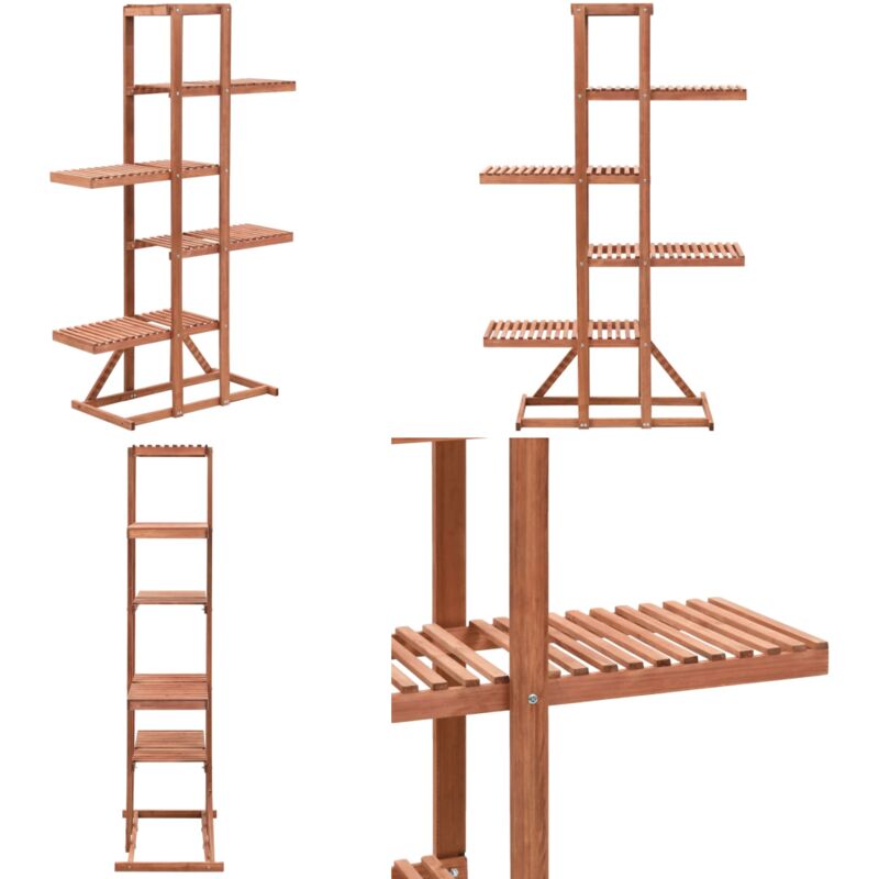 Vidaxl - Support pour plantes Bois cèdre 86 x 36 x 139 cm - Support Plante - Étagère Plante - Jardinerie - Décoration Intérieur - Bois Cèdre - Home &