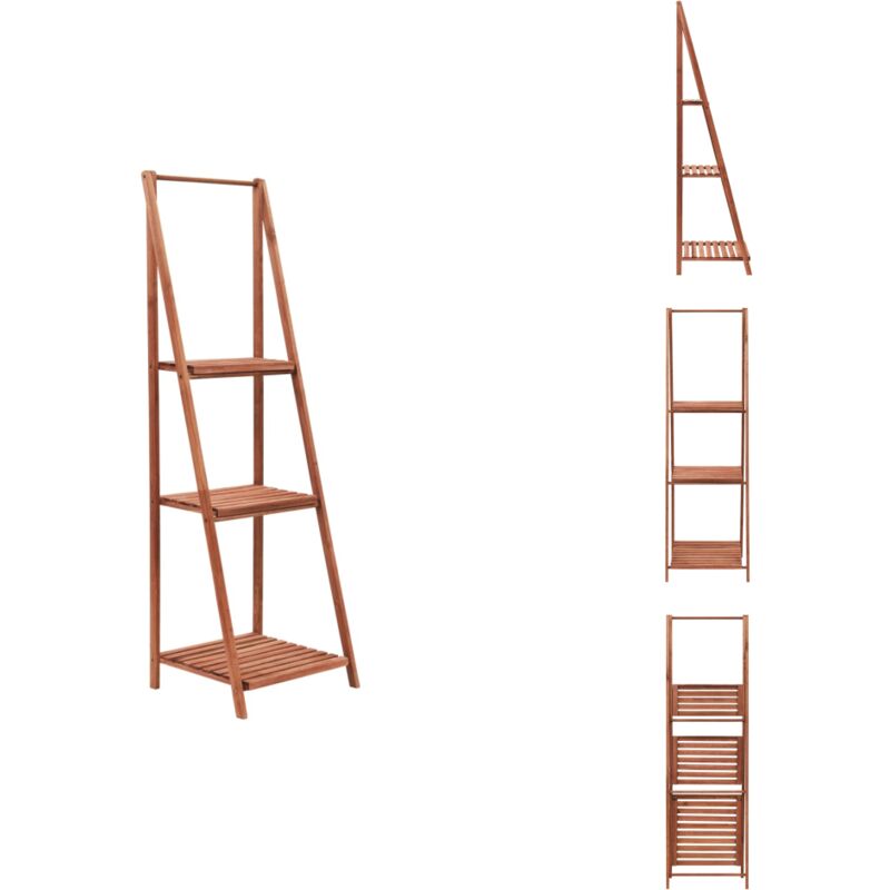 Support pour plantes Bois de cèdre 45 x 40 x 145 cm - Support Plante - Jardinerie - Rangement Plantes - Meuble Jardin - Décoration Extérieur