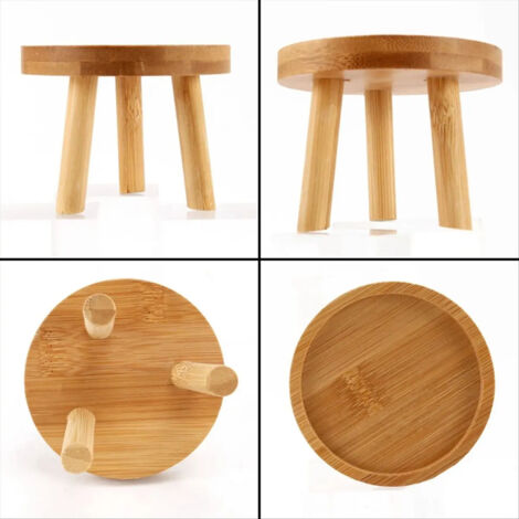 Support pour plantes en bois base pour pot de fleurs tabouret