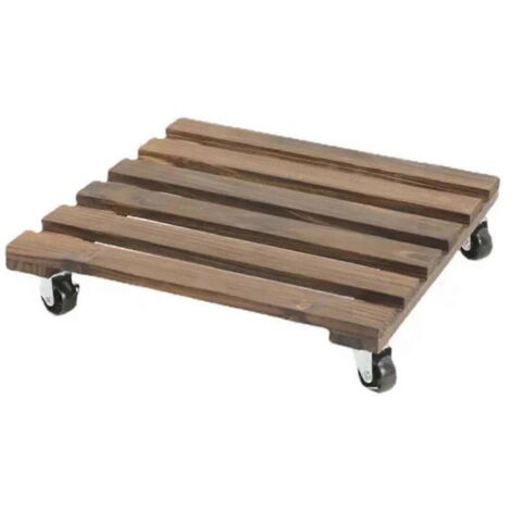 Support pour plantes en pot, étagère, pot de fleurs rond en forme de roue pour bonsaï, support en bois--
