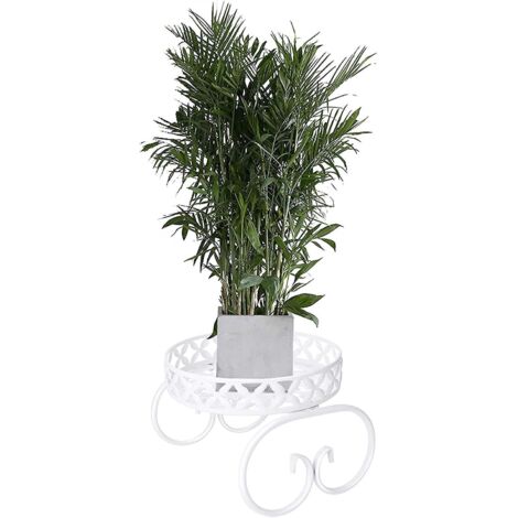 Support pour plantes en pot - Support en métal - Présentoir pour pots de fleurs - Pour intérieur et extérieur