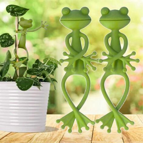 Support pour plantes grimpantes en forme de grenouille, pot de fleurs mignon en forme de grenouille, pinces de fixation pour plantes grimpantes, branche grimpante en forme de grenouille de jardin