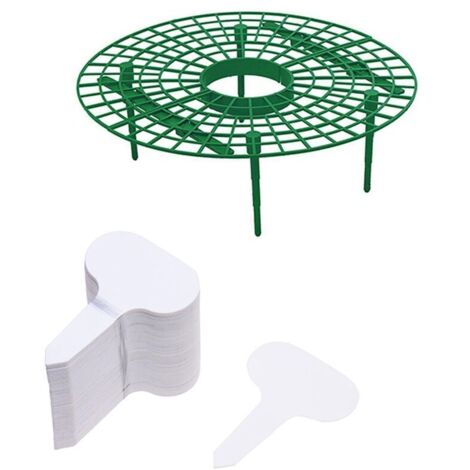 Support pour plantes grimpantes, support pour fraisiers, accessoires pour plantes grimpantes, support de jardin (support pour fraisiers + étiquettes)