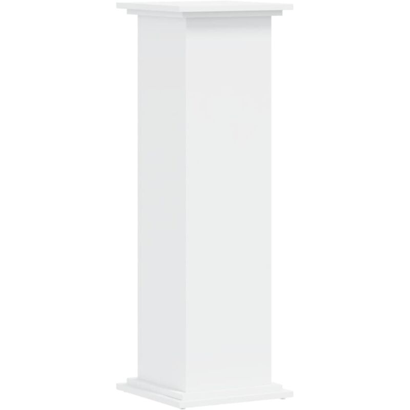 Support pour plantes blanc 33x33x100 cm bois d'ingénierie - Vidaxl