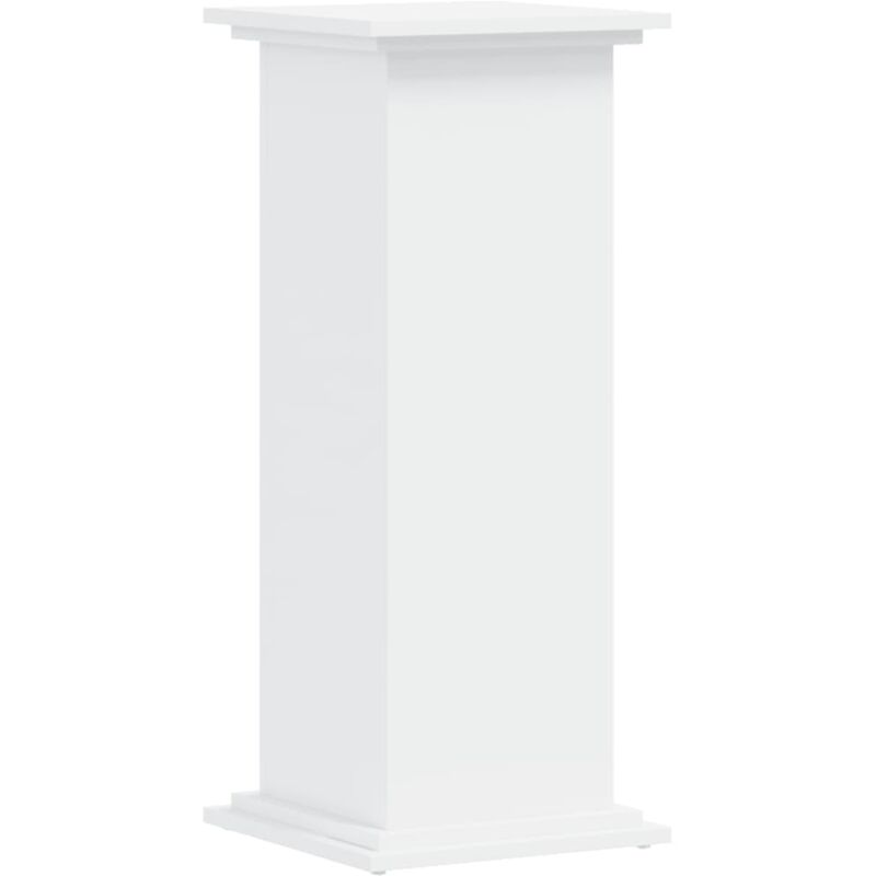 Support pour plantes blanc 33x33x80 cm bois d'ingénierie Vidaxl