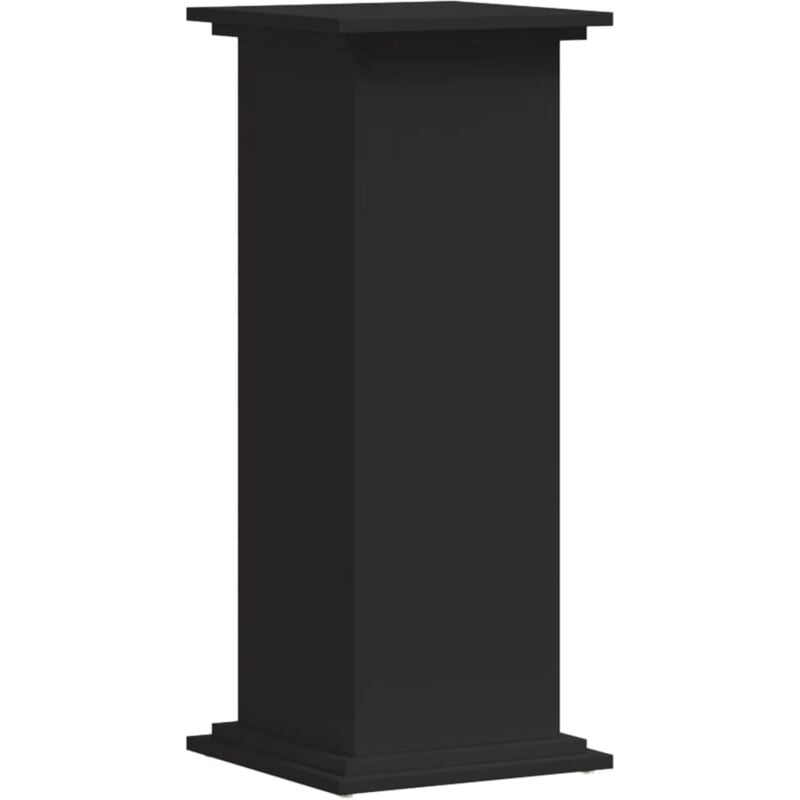 Vidaxl - Support pour plantes noir 33x33x80 cm bois d'ingénierie