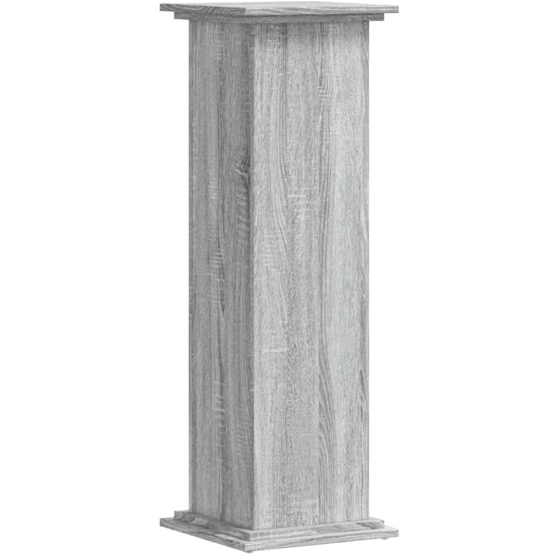 Support pour plantes sonoma gris 33x33x100 cm bois d'ingénierie Vidaxl