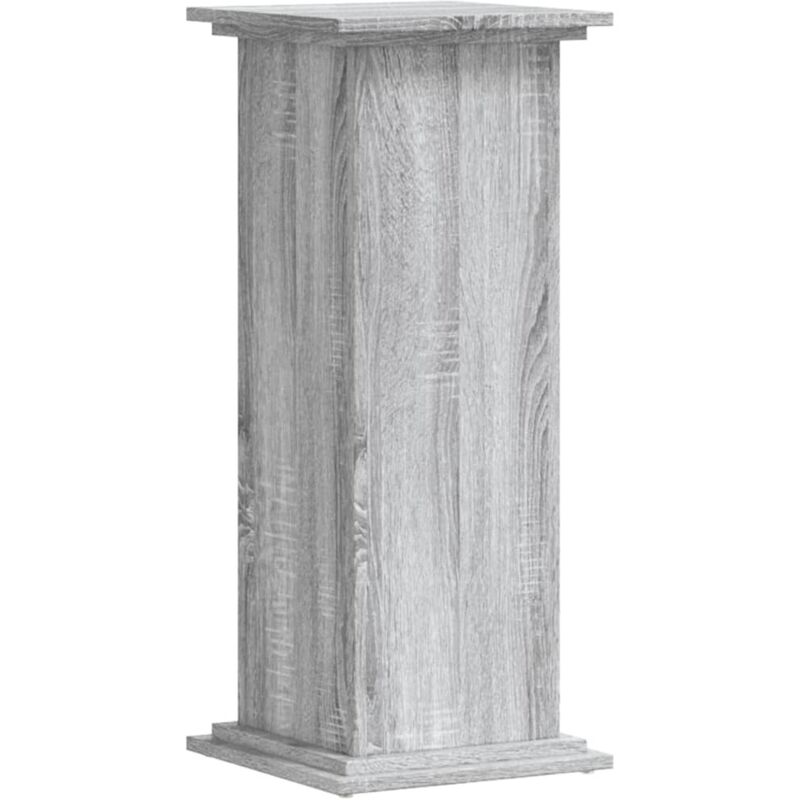 Support pour plantes sonoma gris 33x33x80 cm bois d'ingénierie Vidaxl