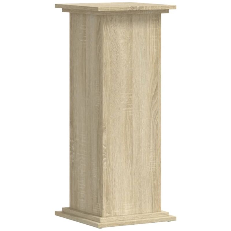 Support pour plantes chêne sonoma 33x33x80 cm bois d'ingénierie Vidaxl