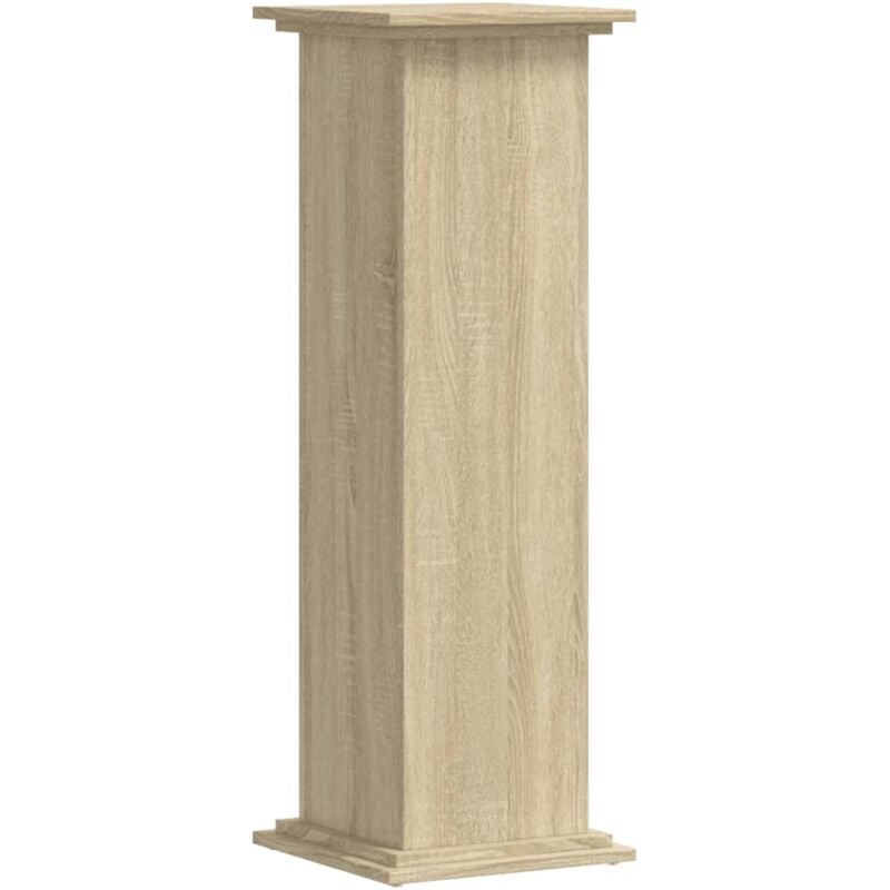 Support pour plantes chêne sonoma 33x33x100cm bois d'ingénierie Vidaxl