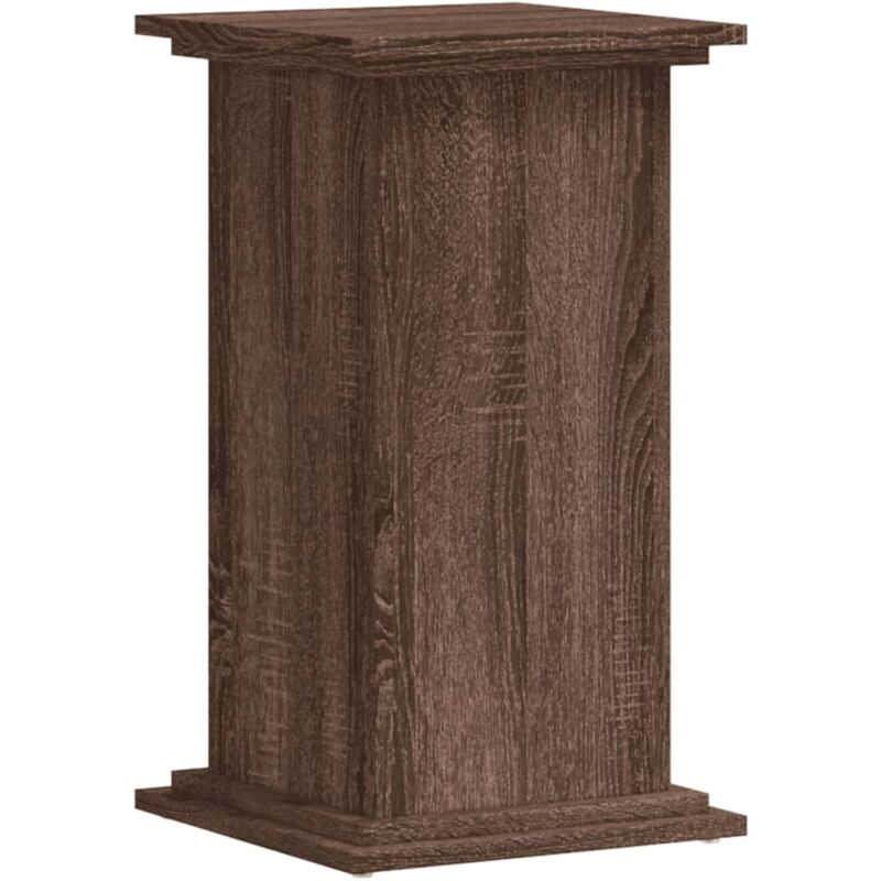 Support pour plantes chêne marron 33x33x60 cm bois d'ingénierie Vidaxl