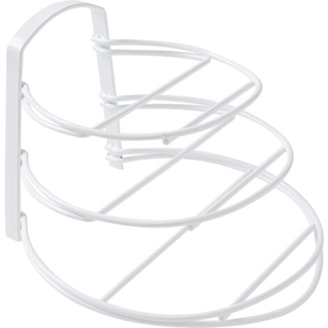 Support pour poêles Perth en métal blanc - COMPACTOR - 31 x 29 x H.22.5 CM - Blanc