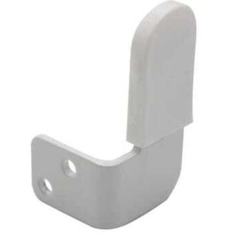 Support pour poignée d'espagnolette standard – Blanc – Avec protection intégrée – Pour volet battant – Fixation murale