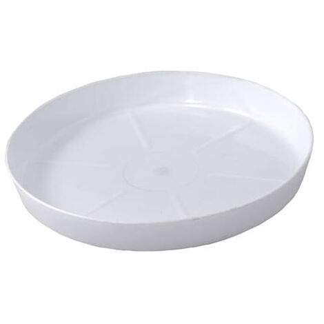 Support pour pot de fleurs Blanc 19,7 x 2,9 cm Plastique brillant