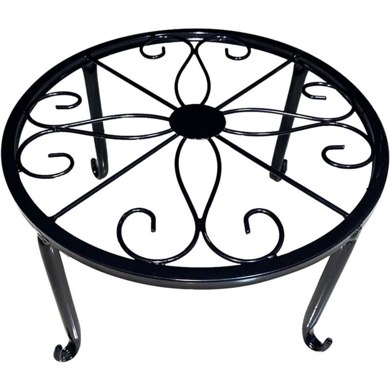 Support pour pot de fleurs, support de pot de fleurs, support antirouille pour plantes grasses - Support rétro en fer pour intérieur et extérieur