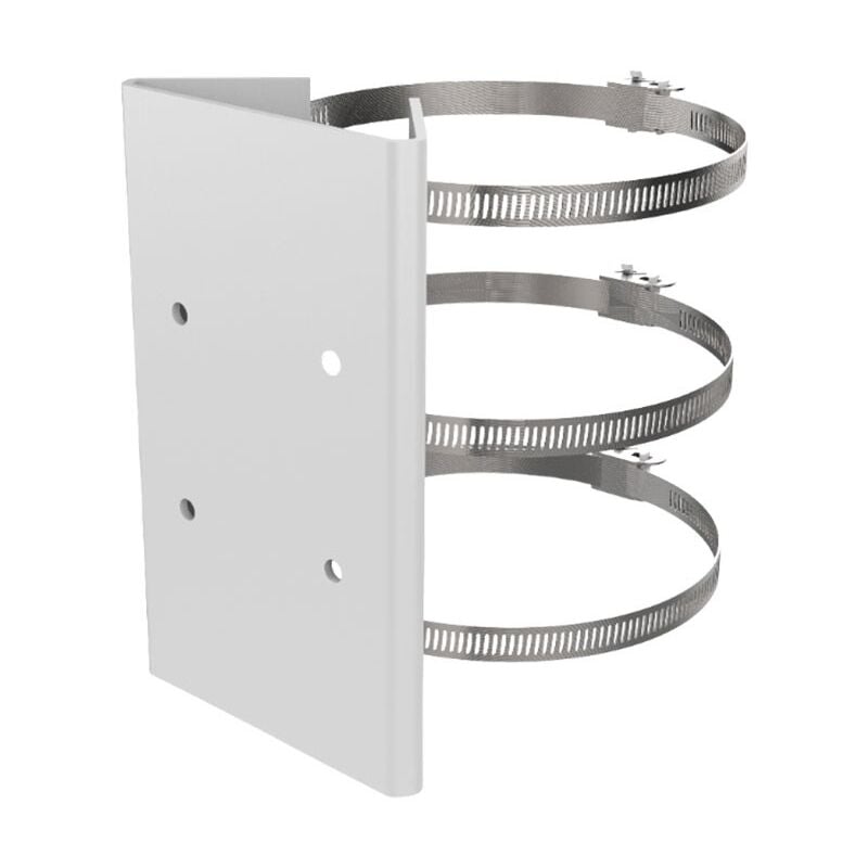 Support pour poteau Blanc pour Caméra Speed Dome et PanoVu Hikvision