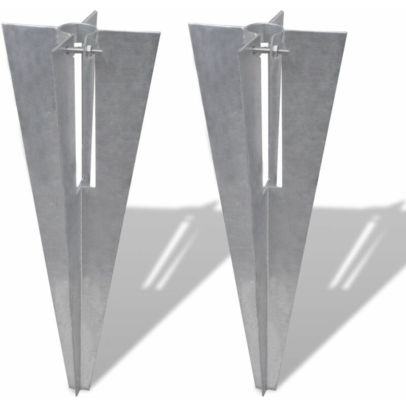 Support pour poteaux a enfoncer (2 pieces)