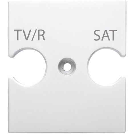 SUPPORT POUR PRISES TV-R-SAT BLANC SAT. GEWISS GW15387