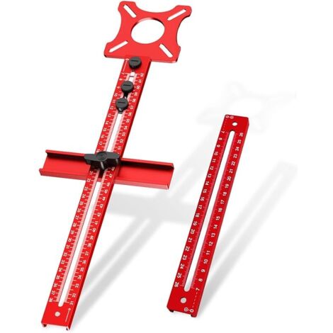 Support pour rainures de fraisage, 4 en 1 Support pour rainures de fraisage Métrique pour fraiseuse Kit de fraisage circulaire pour outil de fraisage (support pour rainures de fraisage