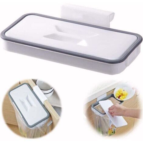 Support pour sac poubelle avec clip de fixation pour tiroir/porte/meuble, idéal pour camping-car, voyages, maison, cuisine, tri sélectif Product Name