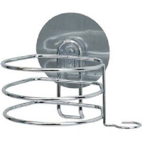 Support Pour Sèche-cheveux Support Mural Pour Salle De Bain Avec Crochet Adhésif Double Face 79836