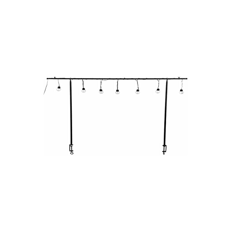 EDM - Support de table d'extérieur avec 10 ampoules led à piles warm white.